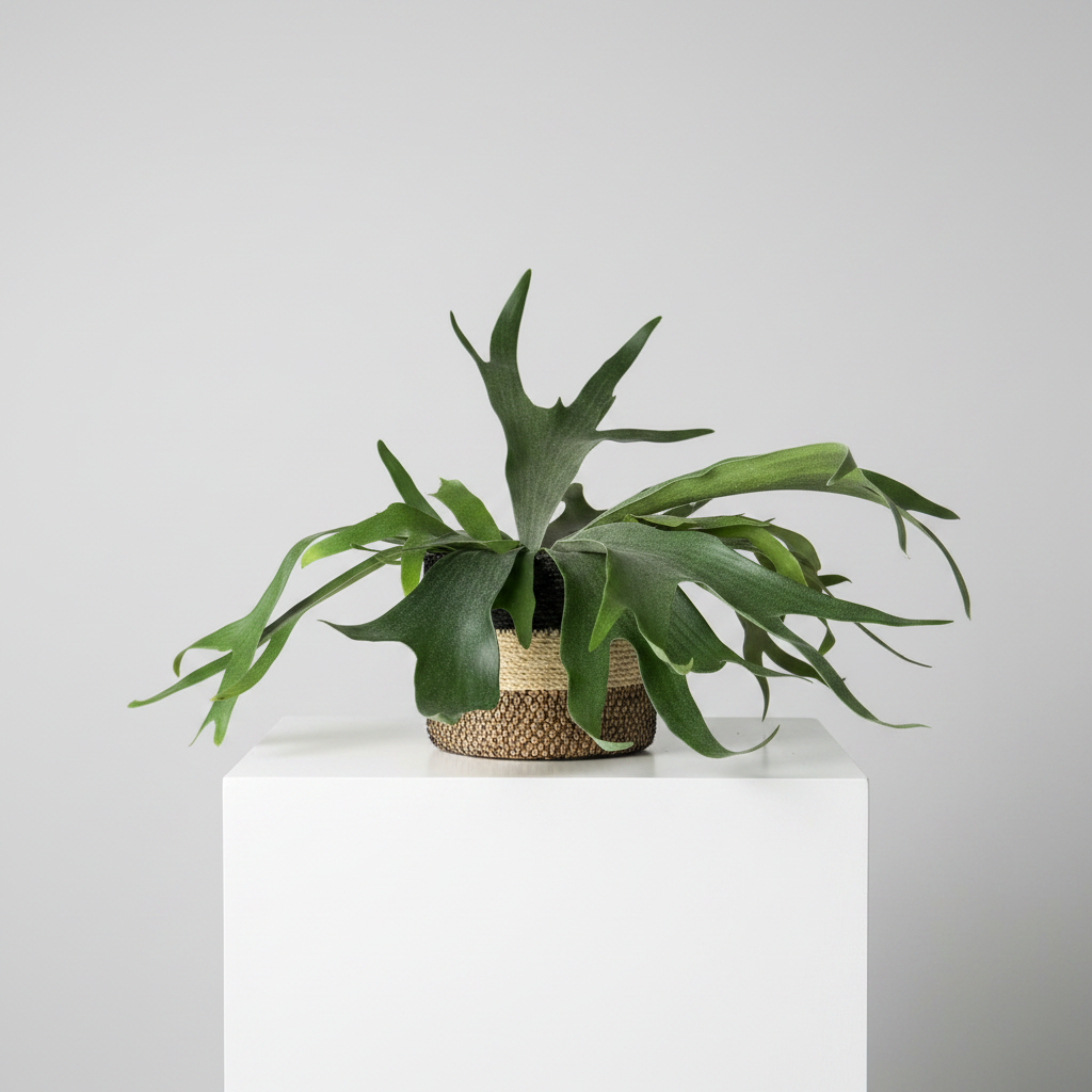 Staghorn Bifurcatum Fern (Platycerium Bifurcatum) - 6 Inch Indoor Houseplant